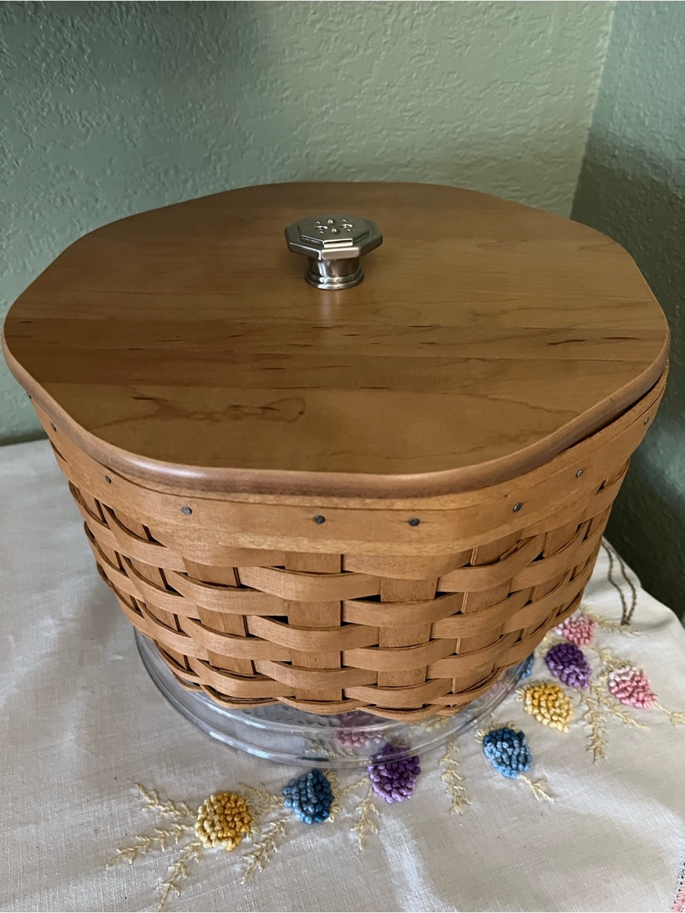 Vintage 2005 Longaberger Dealer's Choice Basket with the Bunco Game